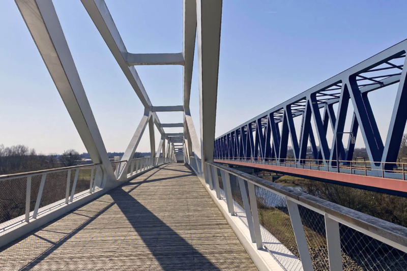 Unterwegs mit dem Bike in Deggendorf | Donaubrücke